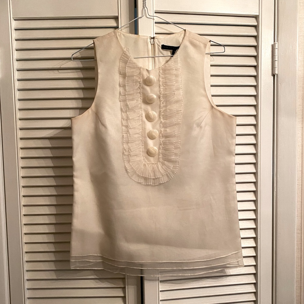 Vintage Robert Rodriguez ruffle front top size 6